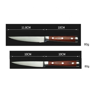 Lot de 9 couteaux <span class=keywords><strong>japonais</strong></span> forgés en acier inoxydable avec manche en <span class=keywords><strong>bois</strong></span>, <span class=keywords><strong>ciseaux</strong></span> de chef, couteau à découper le pain, couteau à désosser, vente en gros - Product Image 5