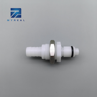 Distributeurs de boissons Push Connect POM blancs, raccord rapide en ligne, valve de boisson 8 bars