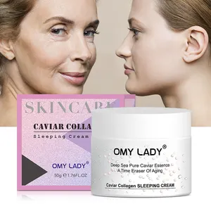 New design anti-aging feature vitamin c 7 days whitening caviar night cream moisturizer for dry skin