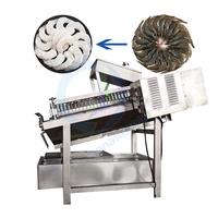Machine à éplucher les crevettes blanches automatique Machine à décortiquer automatique Rendement élevé sans endommager l'éplucheur de viande de crevettes Décortiqueur
