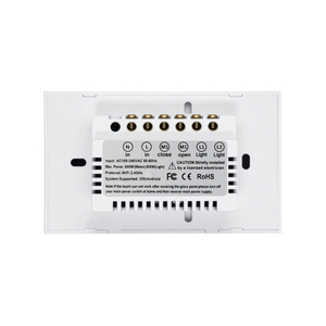 XZJ 2025 Tuya WIFI ตัวควบคุมมอเตอร์เดี่ยว 110V/220V ไม่ต้องใช้ฮับ ติดตั้งง่ายแบบ DIY สวิตช์ไฟอัจฉริยะแบบกระจก 2 ช่อง - Product Image 2