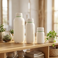 Bouteille en plastique HDPE de 2 L pour le stockage de détergent liquide, conteneur d'emballage vide pour produits chimiques domestiques et industriels