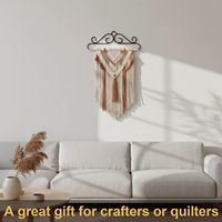 Support mural pour drapeau de jardin de 12 pouces, support pour bannière en tissu pour décoration extérieure, support de présentation pour quilteurs et rangement