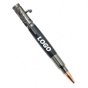 Stylo tactique à mécanisme à bille personnalisable - Stylo à bille en métal gravé avec logo, idée cadeau promotionnel - Product Image 1