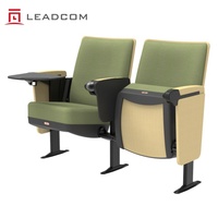 Chaise d'auditorium scolaire LEADCOM SEATING LS-13601W-301S avec tablette d'écriture rabattable, sièges fixes pour universités et écoles