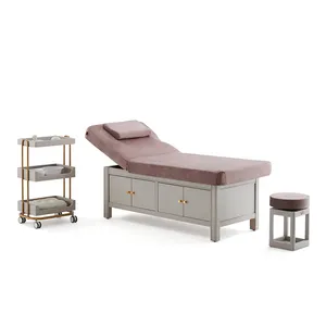 Cama massageadora de madeira sólida, tabelas portáteis de massagem coreana, estilo novo, de alta qualidade, para venda, cama de massagem de corpo inteiro