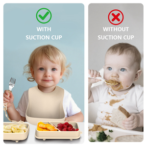 <span class=keywords><strong>Assiette</strong></span> à manger portable en silicone pour bébé avec couvercle ensemble cuillère <span class=keywords><strong>et</strong></span> fourchette pour alimentation boîtes à bento boîte à lunch en silicone - Product Image 4