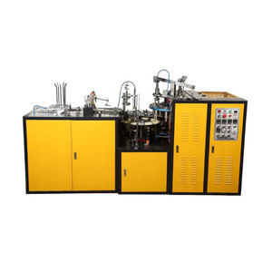 <b>Fully</b> <b>Automatic</b> PLC Controlled <b>Coffee</b> Paper Cup Making <b>Machine</b> 3-12 Oz Double-Sided PEfilm Coated High Capacity 50 Pcs/Min - Product Image 1