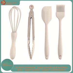 Juego de 4 Utensilios de Silicona para Repostería, Aptos para Lavavajillas y Horno, Accesorios de Cocina, Pinzas para Alimentos, Espátula - Product Image 2