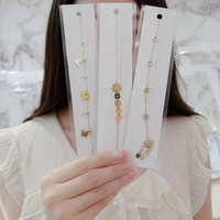 Bracelet en acier inoxydable pour femme, mélange d'or, d'argent et d'or rose, prix de gros abordable