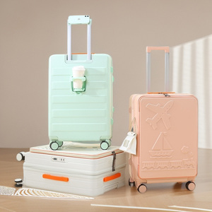 Maleta <span class=keywords><strong>de</strong></span> <span class=keywords><strong>Viaje</strong></span> Juvenil con Puerto <span class=keywords><strong>de</strong></span> Carga USB, Bolsillo Frontal y Superior, Ligera, Edición Universal Artística, Venta al Por Mayor - Product Image 5