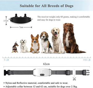 Anti bark <b>dog</b> <b>collar</b> Electric shock Vibration sound with LED For small <b>large</b> <b>dogs</b> no barking training <b>collar</b> <b>dog</b> accessories - Product Image 3