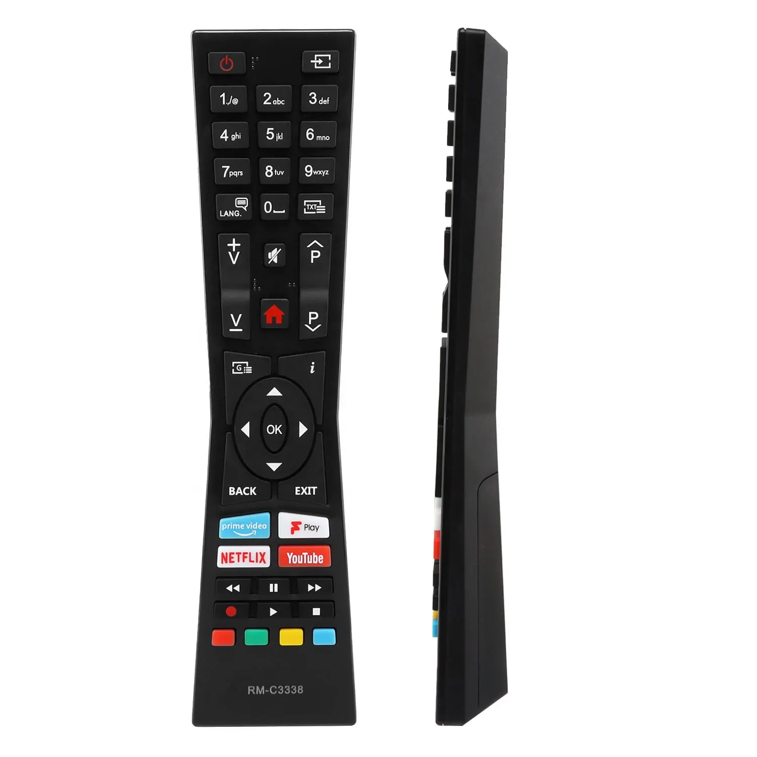 Rcu RM-C3338 TV từ xa ABS thay thế thích hợp cho JVC TV hồng ngoại thông minh với IR thông minh điều khiển từ xa