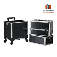 Valise de maquillage Chen Gong Box, nouveau modèle, 4 en 1, chariot de maquillage, valise de voyage pour maquilleurs, boîte organisatrice pour ongles