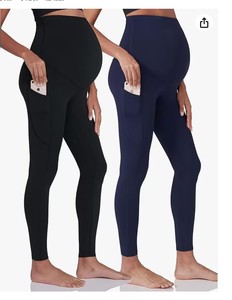 Nuovi Pantaloni <span class=keywords><strong>Premaman</strong></span> con Elastico in Vita, Tasche e Tessuto Elasticizzato - Product Image 4