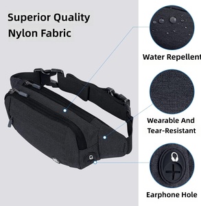 <span class=keywords><strong>WATERFLY</strong></span> Petit sac banane léger unisexe à porter en bandoulière |   Sangle d'extension réglable avec fermeture à cordon, résistante à l'eau - Product Image 6