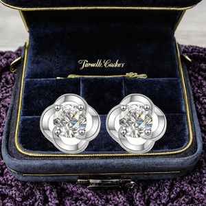 Pendientes de Diamante de Moissanita Solitario Brillante con Estilo Floral Vintage Personalizado de Plata 925, Joyería Fina Unisex al por Mayor con Cierre de Rosca - Product Image 2