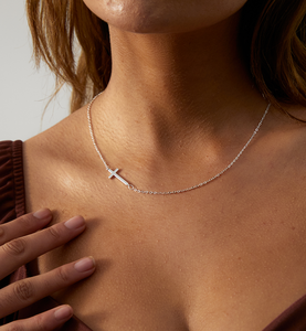 Bạc nghiêng Chéo Vòng cổ với 40 + 5cm dài bên liên kết chuỗi & khác nhau L 14.5cm W 23.5cm làm bằng đồng thau cho món quà n0039 - Product Image 1