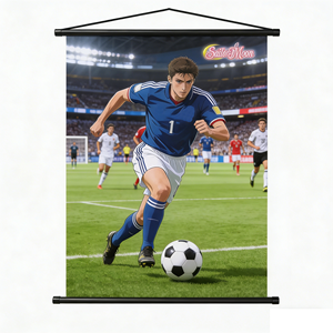 Bandera de Pared Personalizada al Por Mayor a Precio de Fábrica, Bandera Colgante de Tela Colorida para Reuniones de Aficionados al Fútbol - Product Image 5
