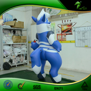 Mascota inflable de lobo de dibujos animados, juguete de decoración inflable, personalizado, para fiestas y vacaciones - Product Image 4