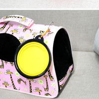 Gamelle pliable et portable pour animaux de compagnie, pour nourriture et eau, pour chats et chiens, idéale pour les voyages et les sorties.