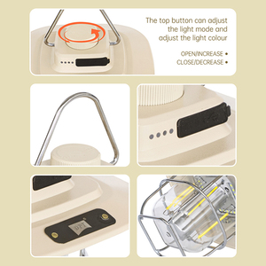 Lámpara Portátil Vintage de ABS para Jardín, Camino, Césped, 20 LED SMD, Luz de Trabajo, Recargable por USB, Luz de Emergencia - Product Image 6