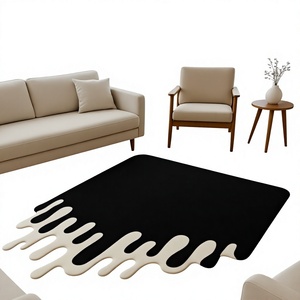 100% Custom Wool Hand Tufted <b>Loomed</b> Floor Carpet Modern Luxury Design Anti-Fatigue Non-Slip Latex Backing H/L Size Options - Product Image 1