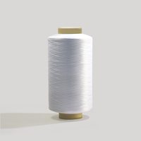 Fil de polyester DTY blanc brillant teint, spécifications complètes 75D~600D 36F~192F