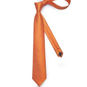 Wholesale Custom Solid Color <strong>Tie</strong> <strong>Orange</strong> Mens Silk Neck <strong>Ties</strong> <strong>and</strong> <strong>Pocket</strong> <strong>Square</strong> - Product Image 3