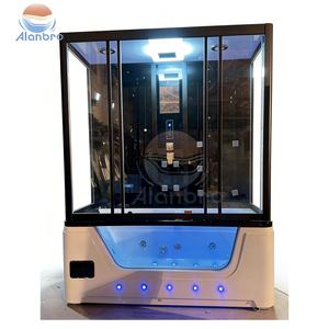 Cabina de Ducha de Vapor Acrílica Independiente <span class=keywords><strong>con</strong></span> Cascada, Hidromasaje y Calefacción Eléctrica a Vapor - Product Image 1