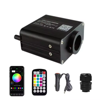 Kit de plafond étoilé 16W à LED avec fibre optique pour voiture, moteur de lumière scintillante pour toit de voiture, kit de plafond étoilé pour voiture