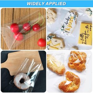 Sacs en cellophane transparents auto-adhésifs 4,5x5,5 pouces, sacs OPP refermables pour emballage de friandises, cadeaux de mariage, lot de 100 - Product Image 3