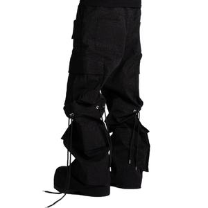 กางเกงคาร์โก้ผ้าเดนิมลายท้องฟ้าดาว 100% คอตตอน ทรงหลวมพิเศษ มีกระเป๋าหลายช่อง สไตล์สตรีทแฟชั่น สำหรับผู้ชาย ขายส่ง - Product Image 3