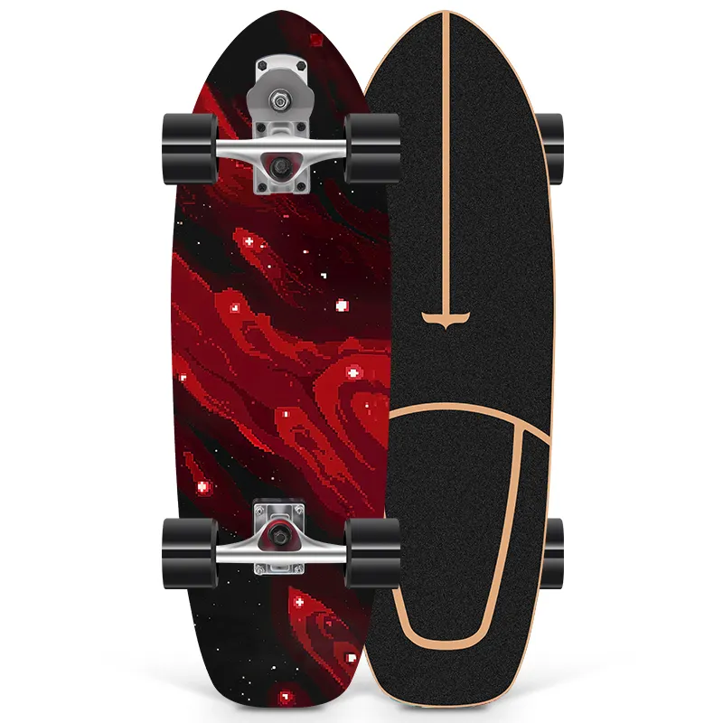 Prancha de skate de surf China bordo skate deck terra prancha de skate profissional cruzador