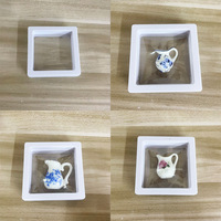Mainan Anak Grosir Rumah Boneka Miniatur Dapur Ketel Porselen Pot Bunga Keramik