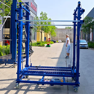 <span class=keywords><strong>Lift</strong></span> Perancah Tiga Titik 280-320KG, Perancah Pengangkat Listrik Mobile 110V untuk Mengecat Dinding - Product Image 4