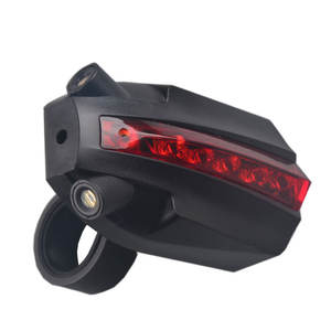 Alto Quantly 5 COB LED bicicletta corsia di sicurezza luce posteriore posteriore con percorso Laser 2 - Product Image 5