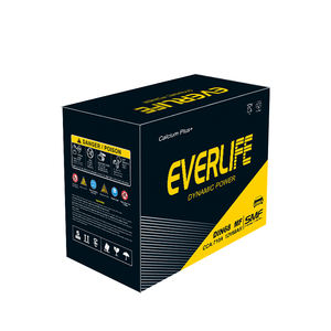 Nueva Batería de <span class=keywords><strong>Coche</strong></span> de Plomo-Ácido POWSEA de Alta Calidad, 12V <span class=keywords><strong>68Ah</strong></span> 600 CC, Libre de Mantenimiento, Estándar DIN68, Garantía de 12 Meses, Reemplazo - Product Image 3