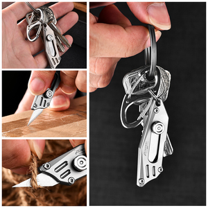 Coltello Tattico in Lega di Titanio PioneerEDC, Mini Coltello Tascabile per Autodifesa, Gadget EDC per Campeggio ed Escursionismo - Product Image 5