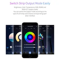 Contrôleur de bande LED intelligent Tuya Zigbee RGBW RGBCCT PWM Dimmer 360W Charge maximale compatible avec Alexa Google Assistant