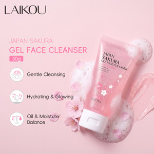 LAIKOU <span class=keywords><strong>Japan</strong></span> Sakura Jelly <span class=keywords><strong>Gel</strong></span> Gesichtsreiniger Bubble Glow Cleanse Mildes Reinigungsgel mit niedrigem pH-Wert 50g - Product Image 1