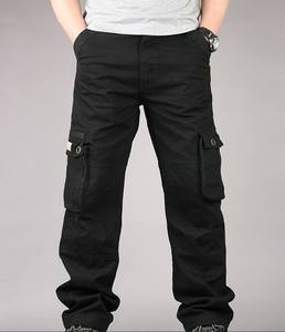 Pantaloni Cargo da uomo di alta qualità tinta unita pantaloni lunghi tattici Outdoor Casual verde kaki - Product Image 5