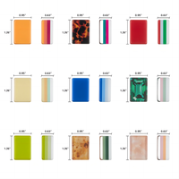 Table de Mahjong de Luxe Moderne à 4 Niveaux en Acrylique Vert Découpé au Laser, Durable, pour Divertissement et Jeux d'Ensemblement