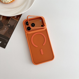 Étui magnétique antichoc mat couleur bordeaux avec support d'objectif métallique pour iPhone 18 17 Air 16 15 14 13 12 11 Pro Max Plus, compatible charge sans fil - Product Image 5