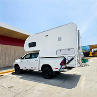 ONLYWE Camping-car 4x4 tout-terrain à coque rigide de 3,5 m pour pick-up, idéal pour les voyages en overlanding