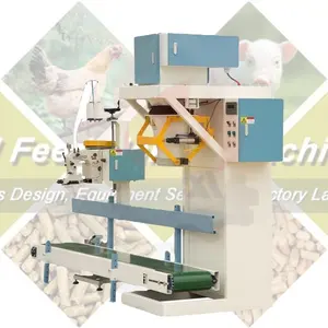 25-50kg/Bag Animal Feed Grains Packing Machine and Weighing Sealing Machine