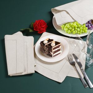 Serviettes de table en lin français 100% lin, faites à la main, brodées par le fabricant, réutilisables, en tissu, pour dîner - Product Image 5