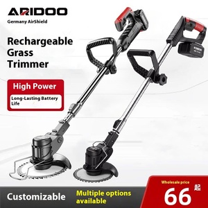 Tondeuse à gazon rechargeable multifonctionnelle industrielle à batterie lithium DIY, autonomie de 2 à 6 heures, 450 W/600 W, poignées réglables en hauteur - Product Image 2