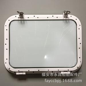 Fenêtres coulissantes doubles fournies par le fabricant, lucarnes et hublots rectangulaires en alliage d'aluminium pour yachts, quincaillerie marine - Product Image 2