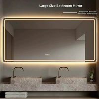 Miroir intelligent en céramique moderne avec éclairage LED anti-buée pour hôtels, appartements, villas, salles de bain - Marque YANKUN ODM OEM